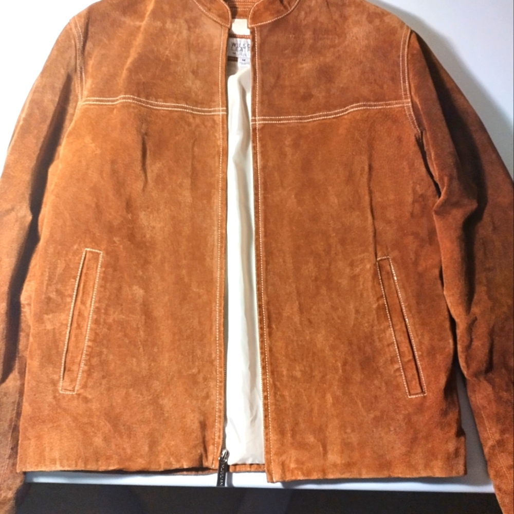 Wilson leather suede jacket women's